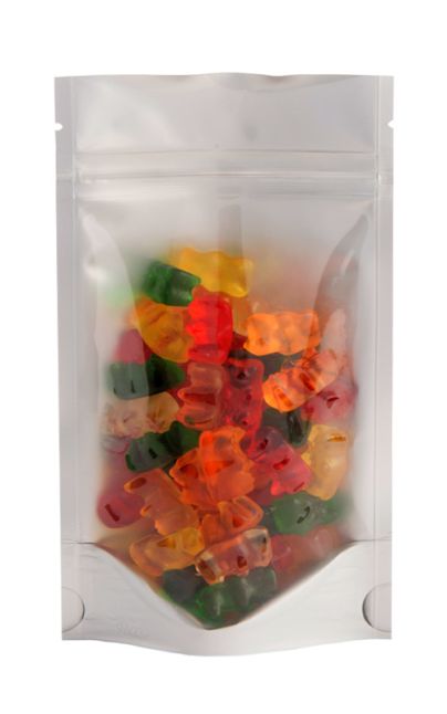 2oz Clear/Foil Stand Up Pouches