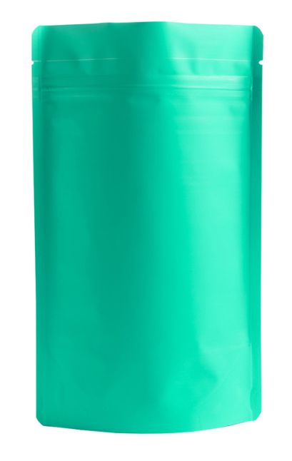 8oz Foil SUZP with TL - Matte Turquoise