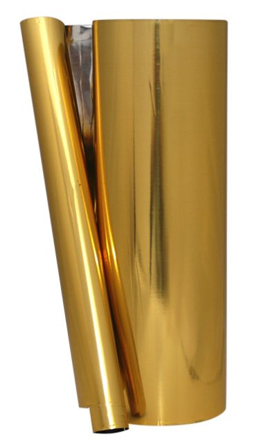 9.5" x 3280Ft (240) Metallized Film - Gold
